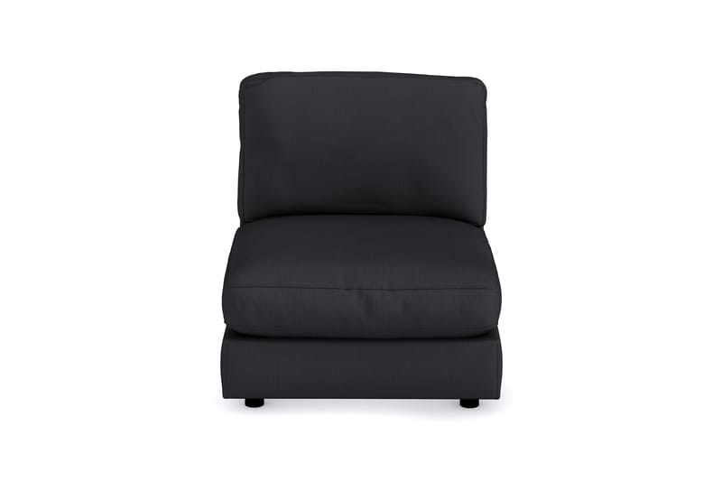 Arken 1-sits Mittmodul i Tyg 90 cm bred - Svart - Möbler - Soffa - Modulsoffa - Mittmodul