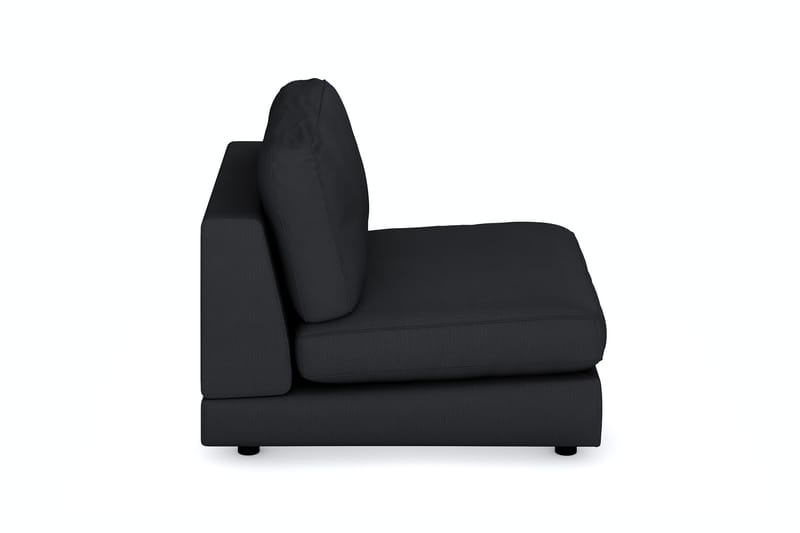 Arken 1-sits Mittmodul i Tyg 90 cm bred - Svart - Möbler - Soffa - Modulsoffa - Mittmodul