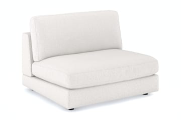 Arken 2-sits Mittmodul i Bouclé 120 cm bred - Vit - Möbler - Soffa - Modulsoffa - Mittmodul