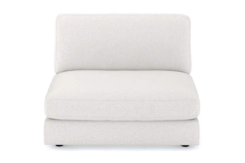 Arken 2-sits Mittmodul i Bouclé 120 cm bred - Vit - Möbler - Soffa - Modulsoffa - Mittmodul