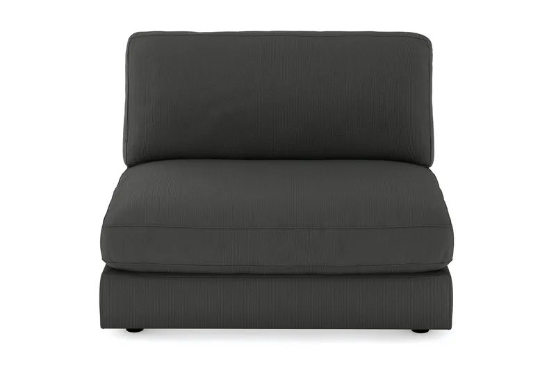 Arken 2-sits Mittmodul i Manchester 120 cm bred - Mörkgrå - Möbler - Soffa - Modulsoffa - Mittmodul