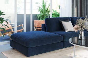 Arken 2-sits Mittmodul i Sammet 120 cm bred - Blå - Möbler - Soffa - Modulsoffa - Mittmodul