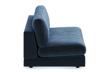 Arken 2-sits Mittmodul i Sammet 120 cm bred - Blå - Möbler - Soffa - Modulsoffa - Mittmodul