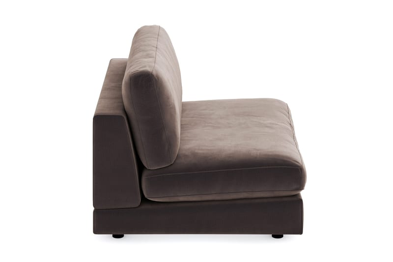 Arken 2-sits Mittmodul i Sammet 120 cm bred - Brun - Möbler - Soffa - Modulsoffa - Mittmodul