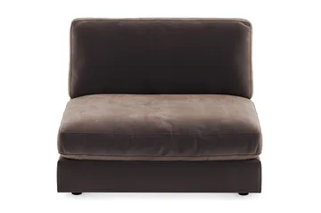 Arken 2-sits Mittmodul i Sammet 120 cm bred - Brun - Möbler - Soffa - Modulsoffa - Mittmodul