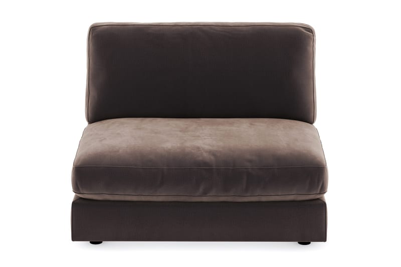 Arken 2-sits Mittmodul i Sammet 120 cm bred - Brun - Möbler - Soffa - Modulsoffa - Mittmodul