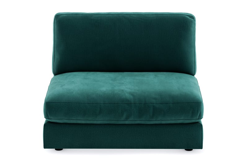 Arken 2-sits Mittmodul i Sammet 120 cm bred - Grön - Möbler - Soffa - Modulsoffa - Mittmodul