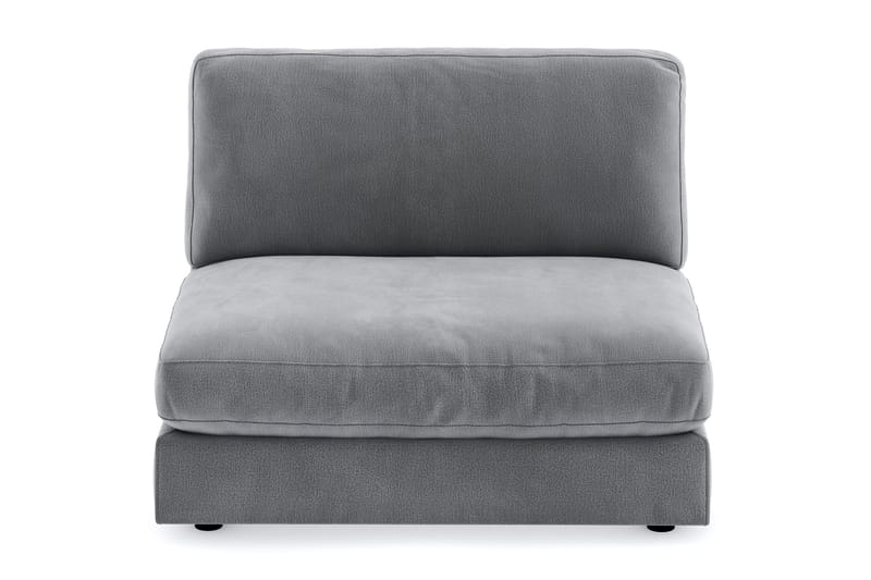 Arken 2-sits Mittmodul i Sammet 120 cm bred - Ljusgrå - Möbler - Soffa - Modulsoffa - Mittmodul