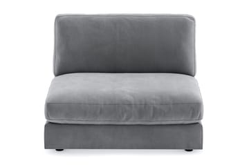 Arken 2-sits Mittmodul i Sammet 120 cm bred - Ljusgrå - Möbler - Soffa - Modulsoffa - Mittmodul