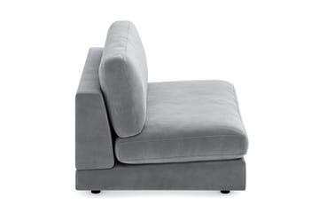 Arken 2-sits Mittmodul i Sammet 120 cm bred - Ljusgrå - Möbler - Soffa - Modulsoffa - Mittmodul
