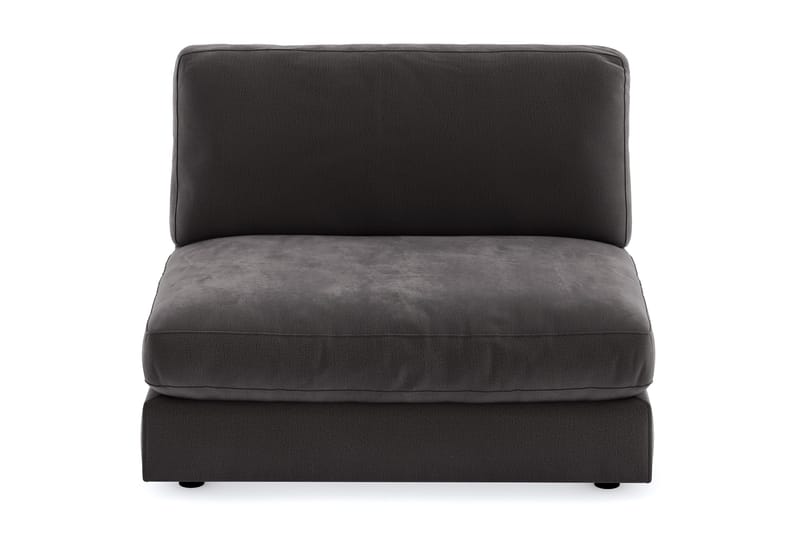 Arken 2-sits Mittmodul i Sammet 120 cm bred - Mörkgrå - Möbler - Soffa - Modulsoffa - Mittmodul