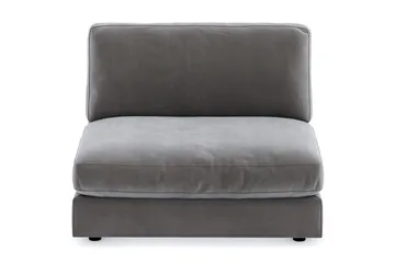 Arken 2-sits Mittmodul i Sammet 120 cm bred - Mörkgrå - Möbler - Soffa - Modulsoffa - Mittmodul