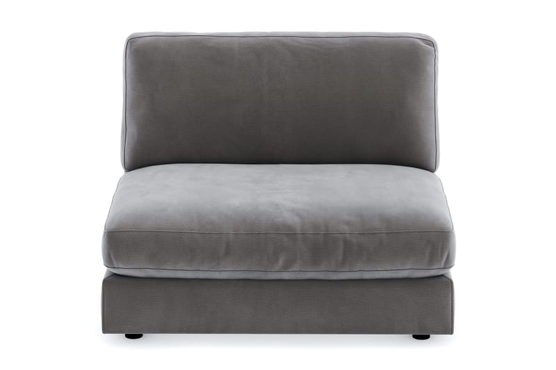 Arken 2-sits Mittmodul i Sammet 120 cm bred - Mörkgrå - Möbler - Soffa - Modulsoffa - Mittmodul