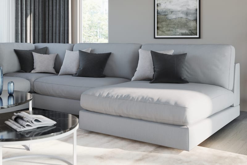 Arken 2-sits Mittmodul i Tyg 120 cm bred - Grå - Möbler - Soffa - Modulsoffa - Mittmodul