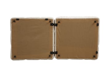 Belgin Mittmodul / Fåtölj 95 cm med fast ryggstöd och repdetaljer - Blå - Möbler - Soffa - Modulsoffa - Mittmodul