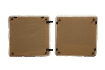 Belgin Mittmodul / Fåtölj 95 cm med fast ryggstöd och repdetaljer - Blå - Möbler - Soffa - Modulsoffa - Mittmodul