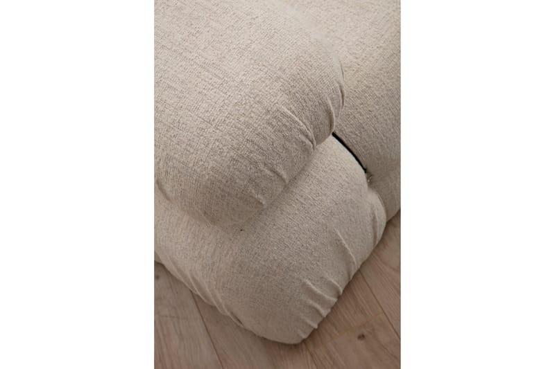 Belgin Mittmodul / Fåtölj 95 cm med fast ryggstöd och repdetaljer - Cream - Möbler - Soffa - Modulsoffa - Mittmodul