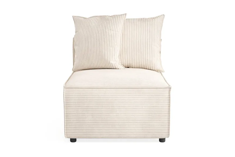 Cubo 1-sits Mittmodul i Manchester 80 cm bred - Beige - Möbler - Soffa - Modulsoffa - Mittmodul