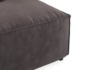 Cubo 1-sits Mittmodul i Sammet 80 cm bred - Mörkgrå - Möbler - Soffa - Modulsoffa - Mittmodul