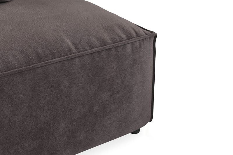Cubo 1-sits Mittmodul i Sammet 80 cm bred - Mörkgrå - Möbler - Soffa - Modulsoffa - Mittmodul