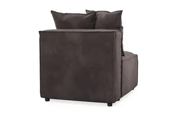 Cubo 1-sits Mittmodul i Sammet 80 cm bred - Mörkgrå - Möbler - Soffa - Modulsoffa - Mittmodul