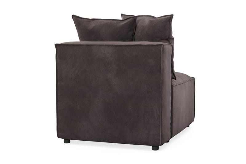 Cubo 1-sits Mittmodul i Sammet 80 cm bred - Mörkgrå - Möbler - Soffa - Modulsoffa - Mittmodul