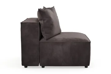 Cubo 1-sits Mittmodul i Sammet 80 cm bred - Mörkgrå - Möbler - Soffa - Modulsoffa - Mittmodul