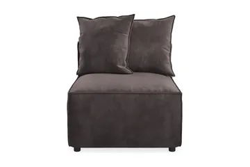 Cubo 1-sits Mittmodul i Sammet 80 cm bred - Mörkgrå - Möbler - Soffa - Modulsoffa - Mittmodul