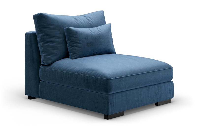 Dubai Mittmodul Sammet - Blå - Möbler - Soffa - Modulsoffa - Mittmodul