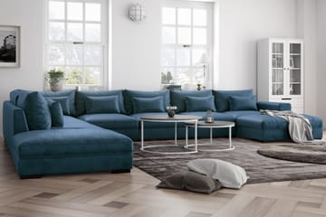 Dubai Mittmodul Sammet - Blå - Möbler - Soffa - Modulsoffa - Mittmodul
