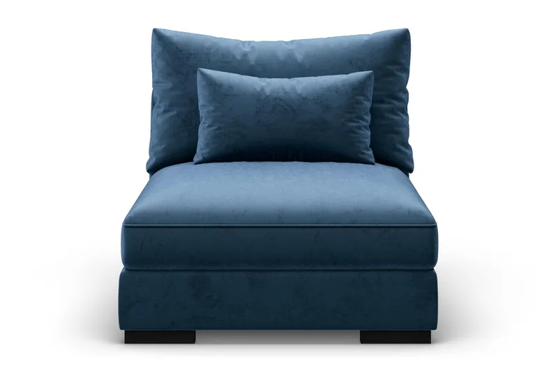 Dubai Mittmodul Sammet - Blå - Möbler - Soffa - Modulsoffa - Mittmodul