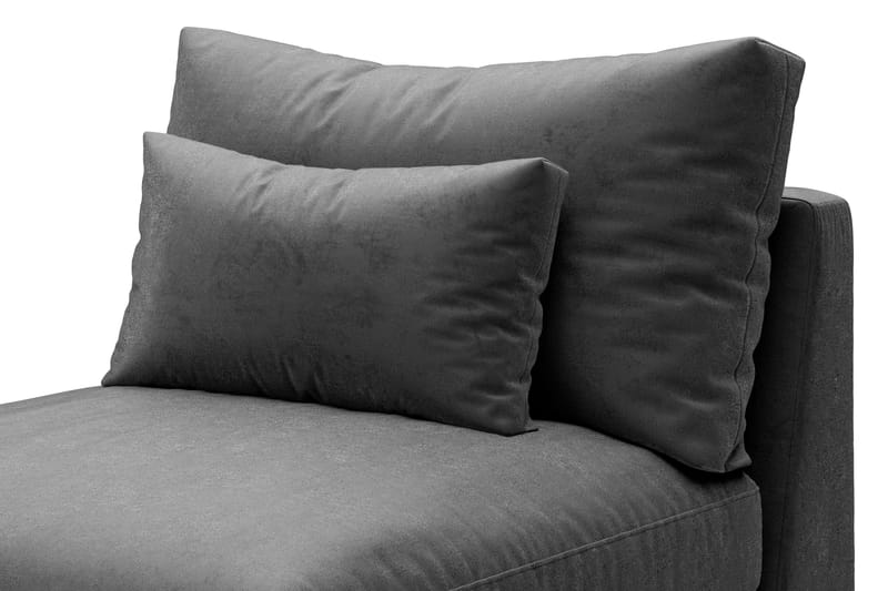 Dubai Mittmodul Sammet Extra Djup - Mörkgrå - Möbler - Soffa - Modulsoffa - Mittmodul