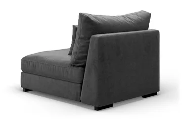 Dubai Mittmodul Sammet Extra Djup - Mörkgrå - Möbler - Soffa - Modulsoffa - Mittmodul