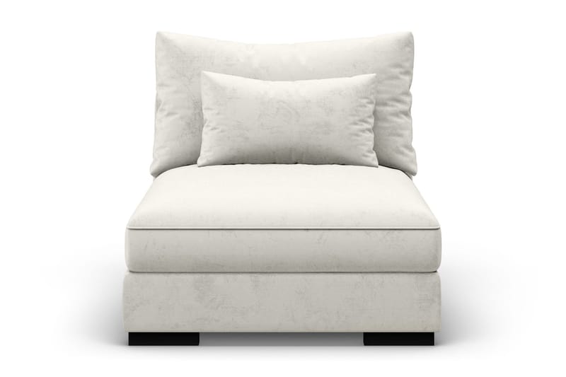 Dubai Mittmodul Sammet Extra Djup - Vit - Möbler - Soffa - Modulsoffa - Mittmodul