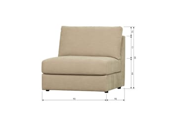 Kielstra Mittmodul - Sand - Möbler - Soffa - Modulsoffa - Mittmodul