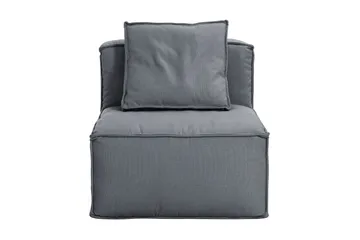 Oceanis 1,5-sits Mittmodul - Ljusgrå/Svart - Möbler - Soffa - Modulsoffa - Mittmodul