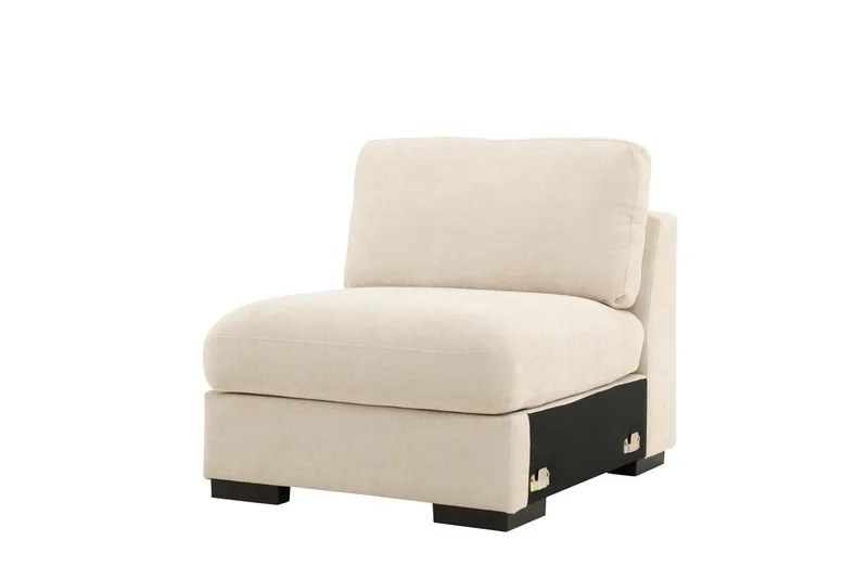 Mittmodul Salerno i Tyg - Beige - Möbler - Soffa - Modulsoffa - Mittmodul