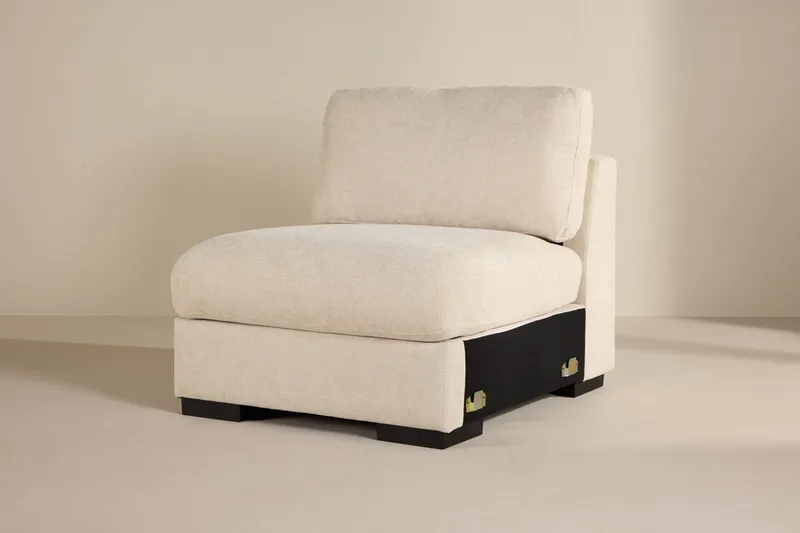 Mittmodul Salerno i Tyg - Beige - Möbler - Soffa - Modulsoffa - Mittmodul