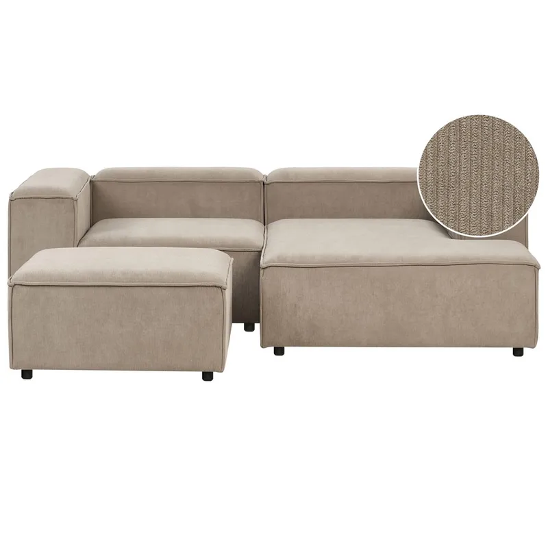 Modulär soffa met fotpall Ardal