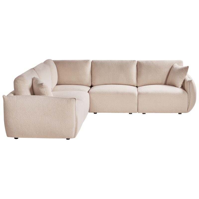 Modulsoffa 5-sits Mesnali Högervänd - Beige - Möbler - Soffa - Modulsoffa - Komplett modulsoffa