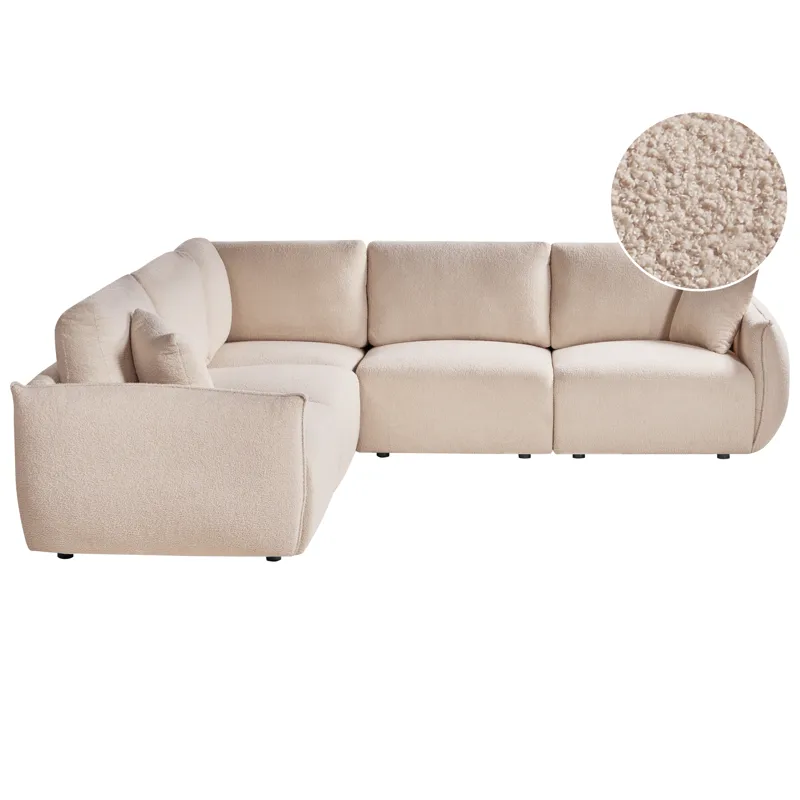 Modulsoffa 5-sits Mesnali Högervänd, Beige