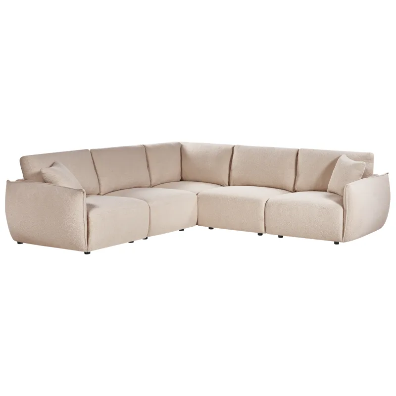 Modulsoffa 5-sits Mesnali Högervänd - Beige - Möbler - Soffa - Modulsoffa - Komplett modulsoffa