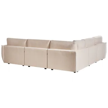 Modulsoffa 5-sits Mesnali Högervänd - Beige - Möbler - Soffa - Modulsoffa - Komplett modulsoffa