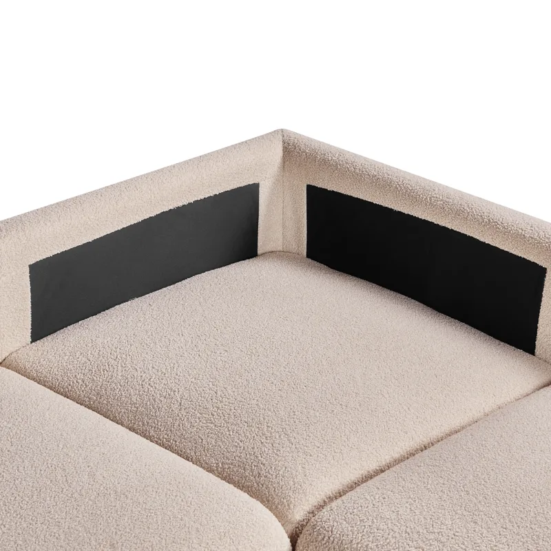 Modulsoffa 5-sits Mesnali Högervänd - Beige - Möbler - Soffa - Modulsoffa - Komplett modulsoffa