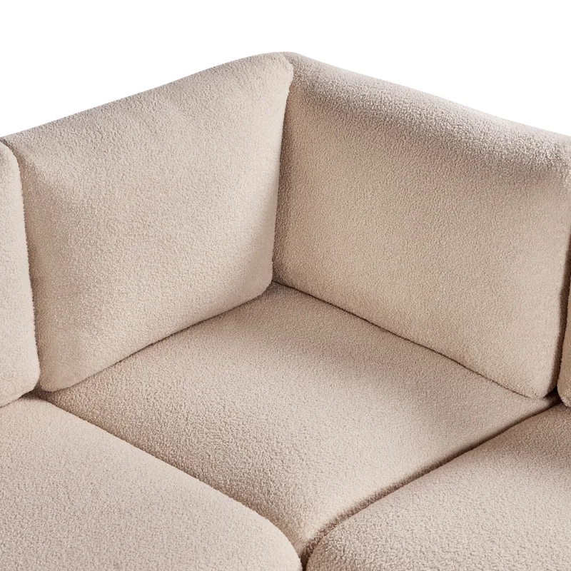 Modulsoffa 5-sits Mesnali Högervänd - Beige - Möbler - Soffa - Modulsoffa - Komplett modulsoffa