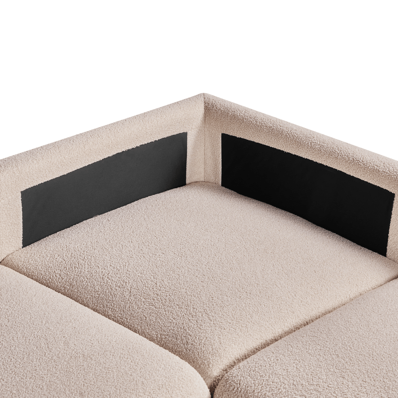 Modulsoffa 5-sits Mesnali Vänstervänd - Beige - Möbler - Soffa - Modulsoffa - Komplett modulsoffa