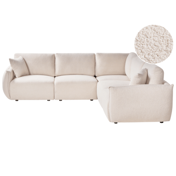 Modulsoffa 5-sits Mesnali Vänstervänd - Off-White - Möbler - Soffa - Modulsoffa - Komplett modulsoffa