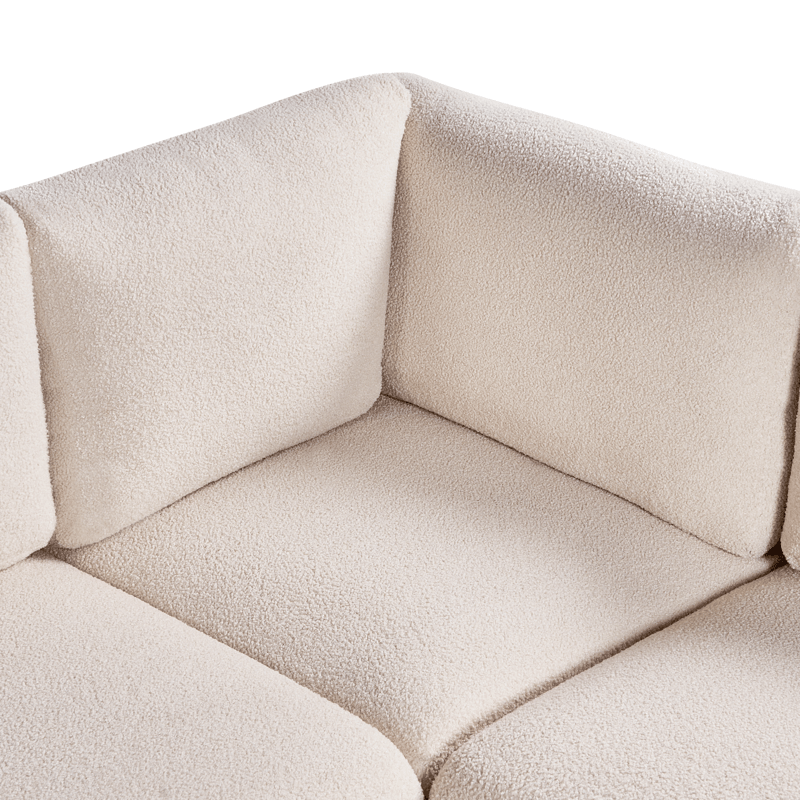 Modulsoffa 5-sits Mesnali Vänstervänd - Off-White - Möbler - Soffa - Modulsoffa - Komplett modulsoffa