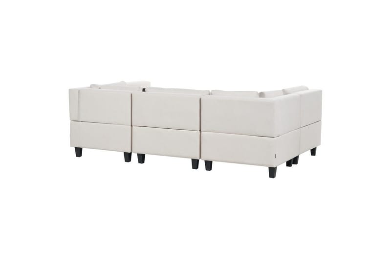 Modulsoffa Unstad Beige/svart - Beige/svart - Möbler - Soffa - Modulsoffa - Komplett modulsoffa