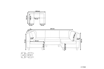 Modulsoffa Unstad Svart - Svart - Möbler - Soffa - Modulsoffa - Komplett modulsoffa